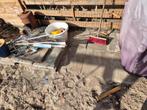 GRATIS!! < 6m2 betontegels 40x60, Tuin en Terras, Tegels en Klinkers, Ophalen, Gebruikt, Beton, Terrastegels