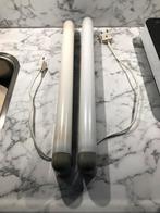 TL LAMPEN GRIJS WIT 50:3,5 CM + 2 PHILIPS MASTER TL 15 watt, Ophalen of Verzenden, Zo goed als nieuw, TL-BUIS LAMPEN