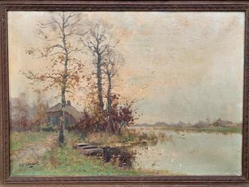 Hollands landschap - A.J. Zwart beschikbaar voor biedingen