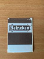 Ongebruikte Heineken Fust sticker bruin, Verzamelen, Ophalen of Verzenden, Nieuw, Reclamebord, Plaat of Schild, Heineken