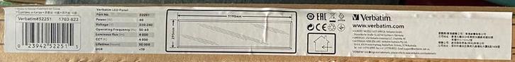 Verbatim 52251 LED Panel 120x30 + Verbatim 52902 LED Driver, Doe-het-zelf en Verbouw, Bouwverlichting, Nieuw, Overige typen, Minder dan 50 watt