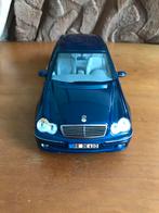 1:18 Anson model car Mercedes Benz C Class 2000 blue, Hobby en Vrije tijd, Modelauto's | 1:18, Ophalen of Verzenden, Zo goed als nieuw