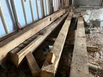 Historische Houten balken, Doe-het-zelf en Verbouw, Hout en Planken, Ophalen, Gebruikt, Grenen, Balk