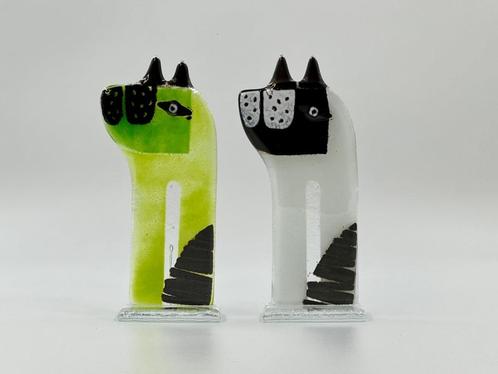 Nieuw Studio Habrat - Maciej Habrat 2 glazen honden, Antiek en Kunst, Antiek | Glas en Kristal, Verzenden