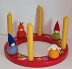 Jaarring set inclusief stekers, kaarsen, Vrije School popjes, Huis en Inrichting, Ophalen of Verzenden, Nieuw, Hout, Minder dan 25 cm