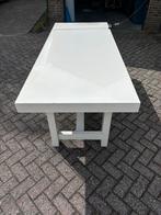Tafel Hoogglans Wit, Huis en Inrichting, Tafels | Eettafels, Ophalen, Gebruikt, 200 cm of meer, 50 tot 100 cm