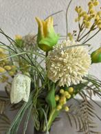 Zijden boeket,bruidsboeket,trouwboek met realtouch tulpen,, Ophalen of Verzenden, Zo goed als nieuw