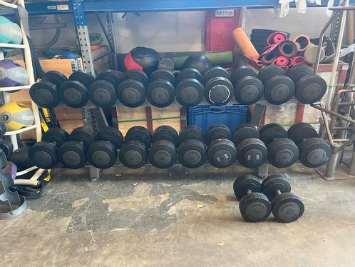 Technogym dumbells 22-42 kg dumbell set gewichten, Sport en Fitness, Fitnessmaterialen, Gebruikt, Dumbbell, Ophalen