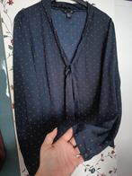 Blouse H&M Maat 48 (draagmaat 44-48), Kleding | Dames, H&M, Blauw, Maat 46/48 (XL) of groter, Ophalen of Verzenden