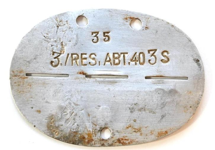 Flak.Abt.403 Erkennungsmarke (Tünesie!), Verzamelen, Militaria | Tweede Wereldoorlog, Luchtmacht, Overige typen, Duitsland, Verzenden