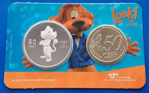 Set 50 jaar Loeki de Leeuw in coincard - 2022, Postzegels en Munten, Munten | Nederland, Euro's, Koningin Beatrix, Verzenden