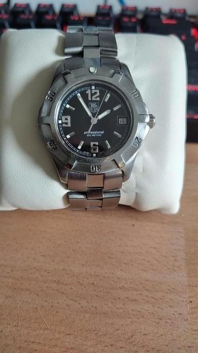 Tag Heuer Professional 2000, Sieraden, Tassen en Uiterlijk, Horloges | Heren, Gebruikt, TAG Heuer, Staal, Ophalen of Verzenden