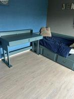 Uitschuif baar kinderbed met bureau, Huis en Inrichting, Slaapkamer | Stapelbedden en Hoogslapers, Ophalen, Gebruikt, 90 cm, Overige typen