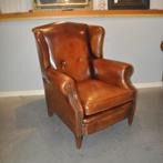 Oorfauteuil schapenleer, Ophalen, Zo goed als nieuw, Leer, Minder dan 50 cm