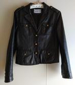 Te koop aangeboden: Dames Lamslederen jasje, Maat 38/40 (M), Zwart, Ophalen of Verzenden, Zo goed als nieuw