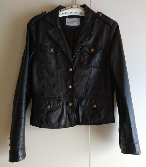 Te koop aangeboden: Dames Lamslederen jasje, Kleding | Dames, Jasjes, Kostuums en Pakken, Zo goed als nieuw, Jasje, Maat 38/40 (M)