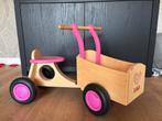 Houten bakfiets, Kinderen en Baby's, Speelgoed | Buiten | Voertuigen en Loopfietsen, Ophalen, Zo goed als nieuw, Loopfiets