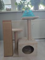 Kattenspullen krabpaal, krabplank en speeltoren, Dieren en Toebehoren, Katten-accessoires, Ophalen, Zo goed als nieuw
