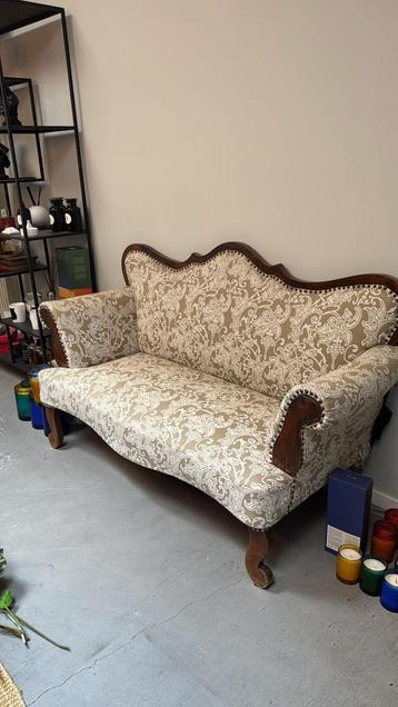 Antieke Biedermeier bank 160 breed beschikbaar voor biedingen