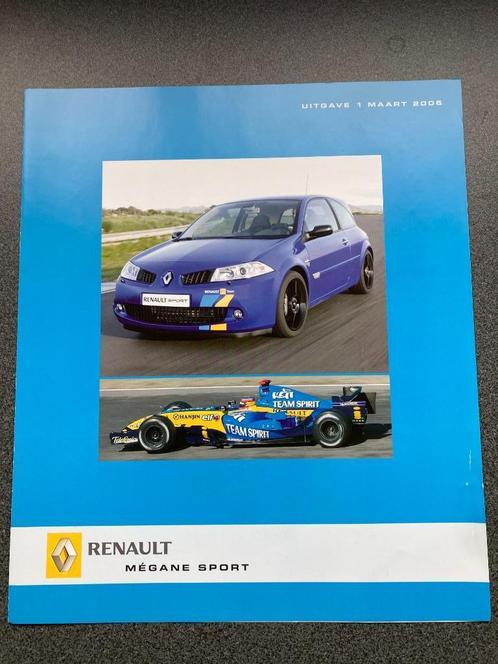 Renault Megane Sport F1 Team 2006 Brochure, Boeken, Auto's | Folders en Tijdschriften, Nieuw, Renault, Verzenden