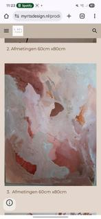 Abstracte kunst schilderij, Ophalen of Verzenden, Minder dan 10 m²