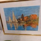 Kunstdruk Regatta bij Argenteuil" van Claude Monet., Antiek en Kunst, Ophalen of Verzenden