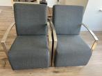 Fauteuils (stoelen) antracietkleurig, Huis en Inrichting, Ophalen, Gebruikt, 75 tot 100 cm, Stof