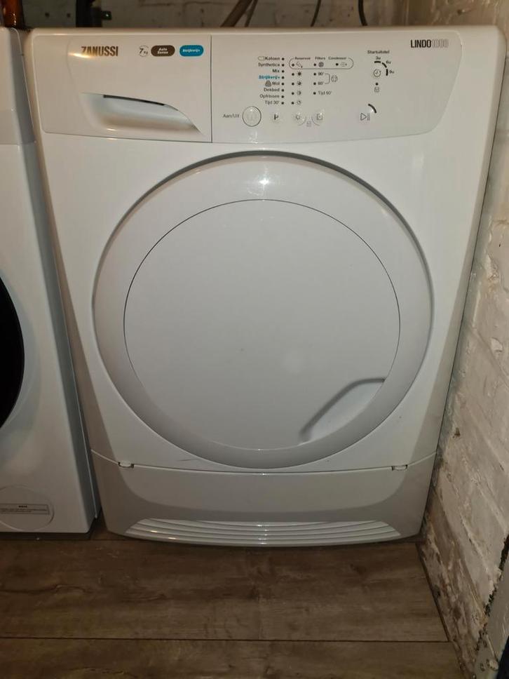 Zanussi warmtepomp droger te koop., Witgoed en Apparatuur, Wasdrogers, Condens, 6 tot 8 kg, Minder dan 85 cm, Ophalen