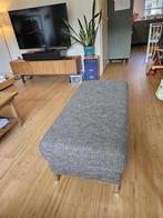 Grijze poef / Ottoman, Ophalen, Gebruikt, 100 tot 125 cm, Stof