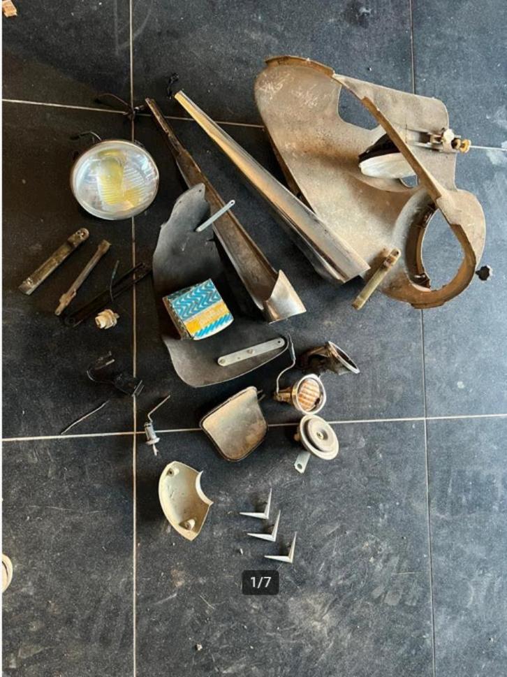 Garageopruiming: partij Citroen DS / ID onderdelen, Auto-onderdelen, Carrosserie en Plaatwerk, Spatbord, Citroën, Achter, Gebruikt