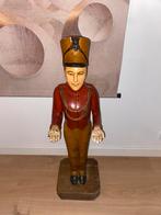 Antiek houten picolo butler ober origineel zwaar 103cm, Ophalen of Verzenden, Zo goed als nieuw, Mens