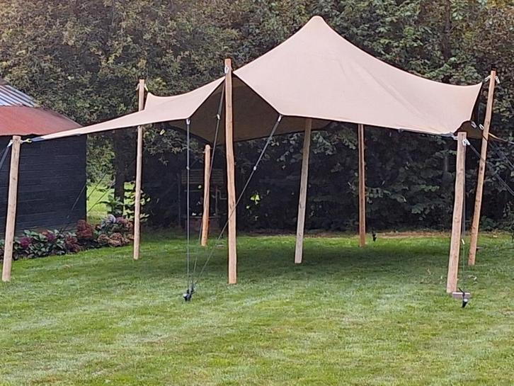 Te huur stretchtent 6x10 voor een fantastisch feestje, Tuin en Terras, Partytenten, Zo goed als nieuw, 8 meter of meer, Ophalen