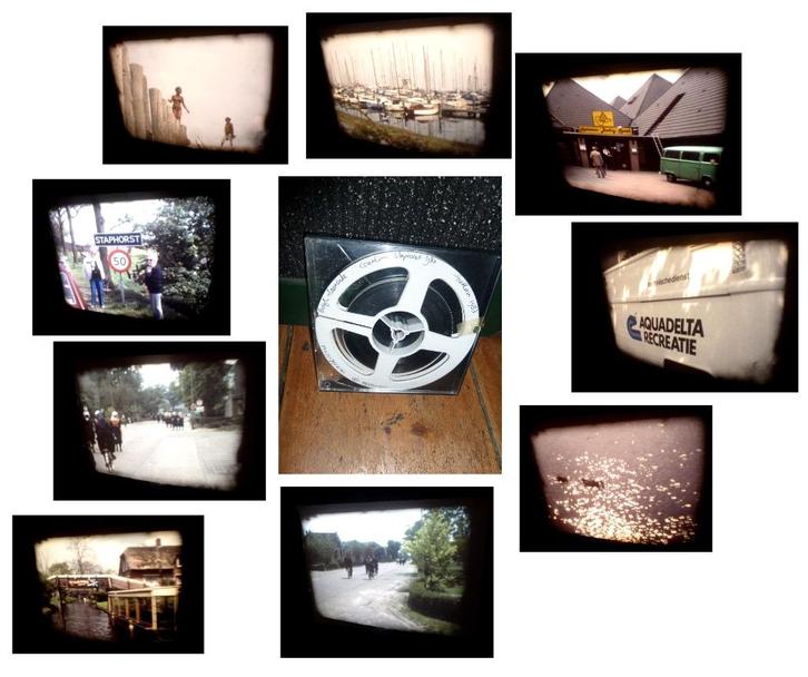 8mm film amateur 1980-83 Giethoorn Staphorst Aquadelta, Audio, Tv en Foto, Filmrollen, 8mm film, Ophalen of Verzenden