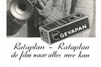 981702	Reclamekaart 	Gevaert Gevaplan Foto Film Belichtingst, Ophalen of Verzenden, Ongelopen
