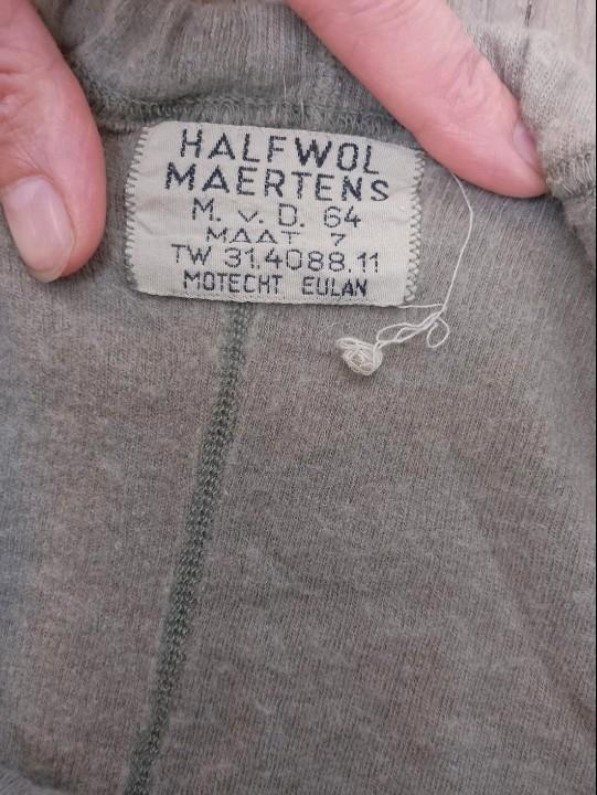 VINTAGE LANGE ONDERBROEK leger - HALFWOL Maertens, Kleding | Heren, Ondergoed, Overige typen, Beige, Ophalen of Verzenden