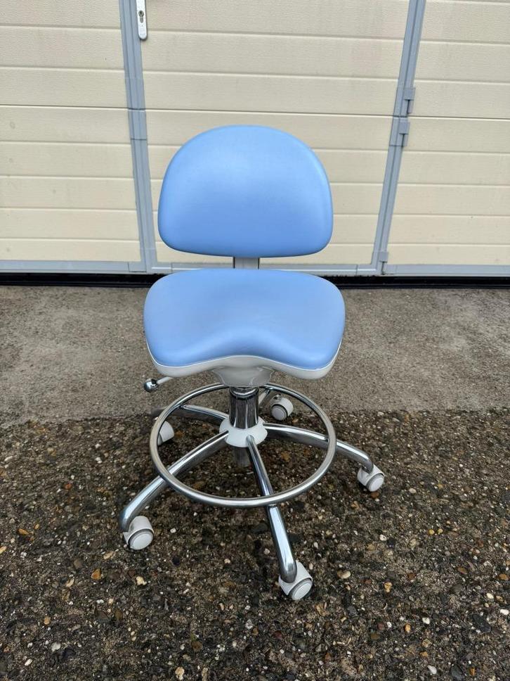 Mr Dental l Blauwe Assistente / Tandarts stoel l Tandarts, Diversen, Verpleegmiddelen, Gebruikt, Ophalen of Verzenden
