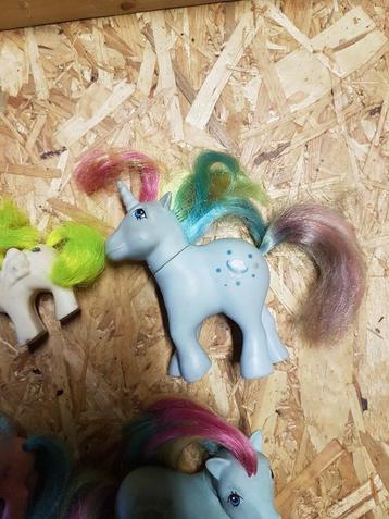 my little pony vintage speelgoed incl. toebehoren, 5 stuks beschikbaar voor biedingen