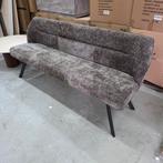 Eetkamerbank Lavonne Rich stof, 188cm Taupe Lifestylefurn, Ophalen