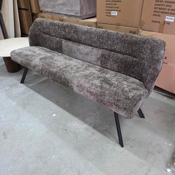 Eetkamerbank Lavonne Rich stof, 188cm Taupe Lifestylefurn beschikbaar voor biedingen