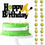 Taart en cupcake topper set Tennis, Versiering, Struikheide 64,3069lj, Ophalen of Verzenden, Info@sweet-one.nl