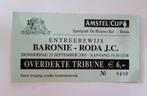 Entreebewijs Baronie - Roda JC., Verzamelen, Verzenden, Gebruikt, Roda JC