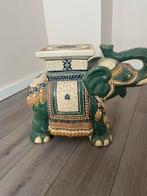 Olifant tafeltje - beschadigd oor, Tuin en Terras, Ophalen of Verzenden, Gebruikt, Overige materialen, Dierenbeeld