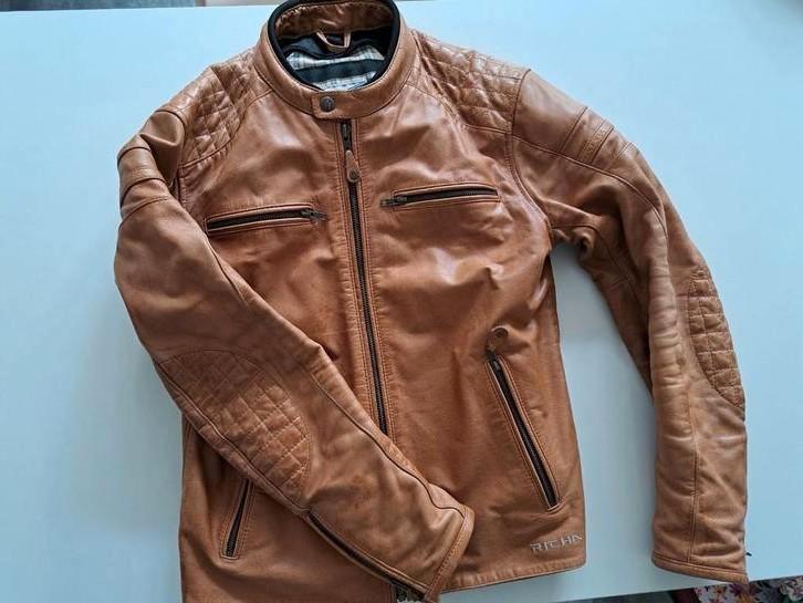 Richa Daytona leren motorjack, maat 50, nieuwprijs €390, Motoren, Kleding | Motorkleding, Jas | leer, Heren, Tweedehands, Ophalen of Verzenden