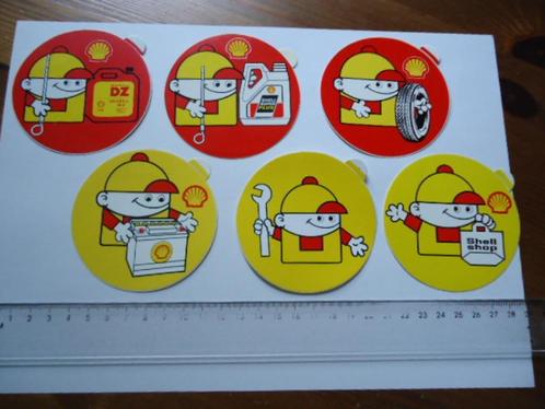 sticker SHELL origineel  jaren 70 strip seventies auto motor, Verzamelen, Stickers, Zo goed als nieuw, Bedrijf of Vereniging, Verzenden