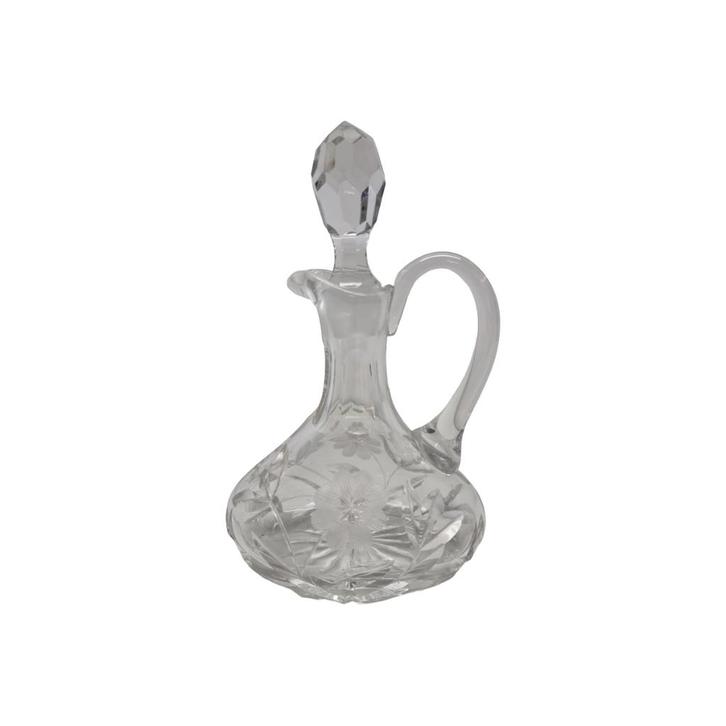 Geslepen kristallen olie karaf, Antiek en Kunst, Antiek | Glas en Kristal, Ophalen of Verzenden