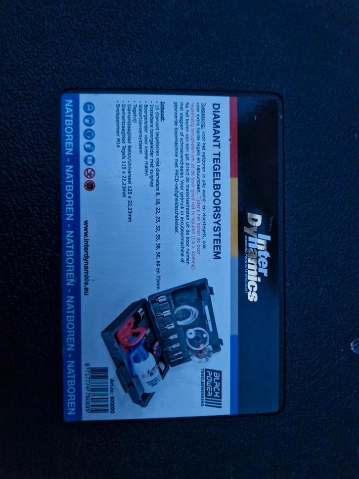 Diamant Borenset - Complete Set, Doe-het-zelf en Verbouw, Gereedschap | Handgereedschap, Gebruikt, Ophalen