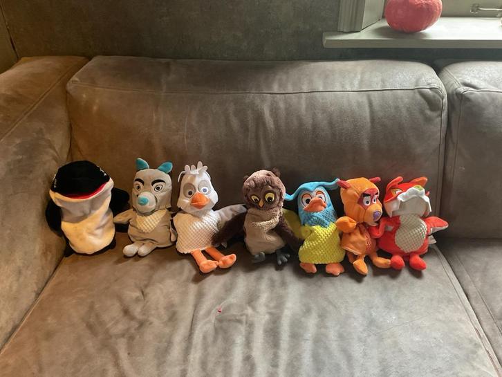 Fabeltjeskrant Poppenkastpoppen Set, Kinderen en Baby's, Speelgoed | Knuffels en Pluche, Gebruikt, Overige typen, Ophalen of Verzenden