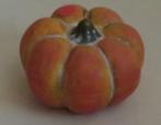 Halloween  Pompoen diameter 8 cm  121402, Hobby en Vrije tijd, Feestartikelen, Ophalen of Verzenden, Zo goed als nieuw, Versiering