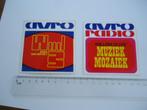 sticker oud AVRO TV radio Willem Duys Wie van de drie retro, Verzamelen, Verzenden, Zo goed als nieuw, Bedrijf of Vereniging