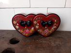 vintage opberg- bewaardoosje sieraad brocante hart Valentijn, Verzenden